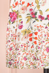 Angelica White Floral Puffy Sleeve Dress | Boutique 1861 skirt