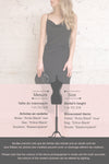 Anita Black Silky Midi Dress | La petite garçonne template