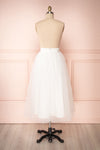 Anitia Ivory Tulle Midi A-Line Skirt | BACK VIEW | Boutique 1861