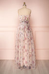 Anouk Blush Pink Floral Bustier Gown | Boutique 1861 back view