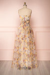 Anouk Yellow Floral Bustier Gown | Boutique 1861 back view