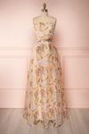 Anouk Yellow Floral Bustier Maxi Dress | Boutique 1861 front