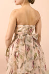 Anouk Blush Pink Floral Bustier Gown | Boutique 1861 model back 1