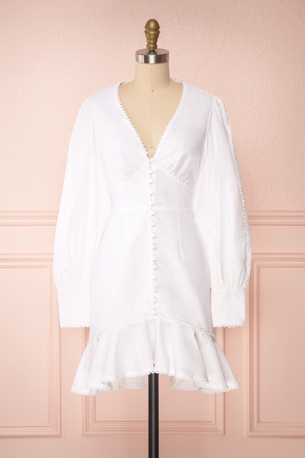 Anoukis White Long Sleeves Bridal Dress | Boudoir 1861