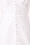 Anoukis White Long Sleeves Bridal Dress fabric | Boudoir 1861