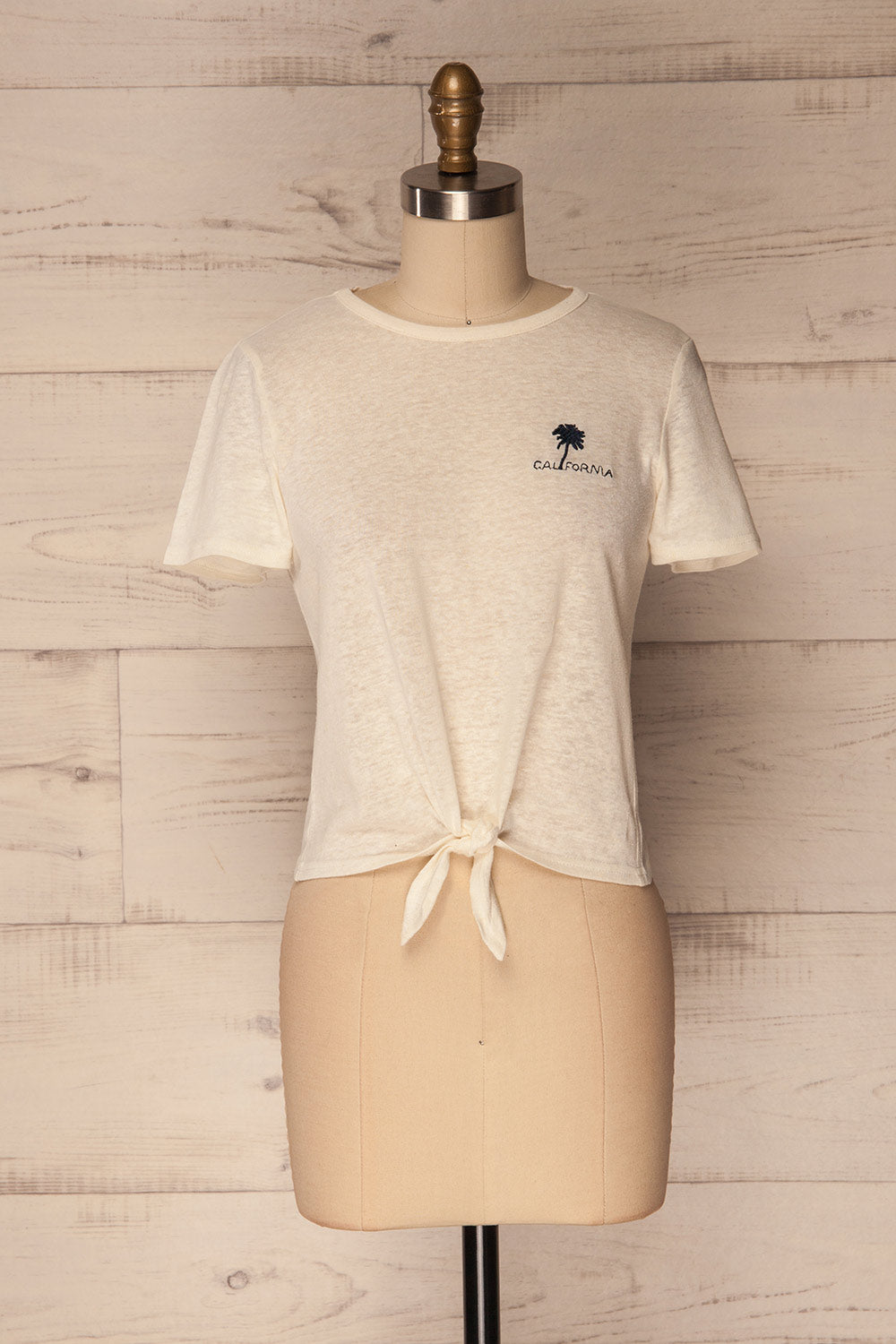 Ansen Off-White California Embroidery T-Shirt | La Petite Garçonne 1