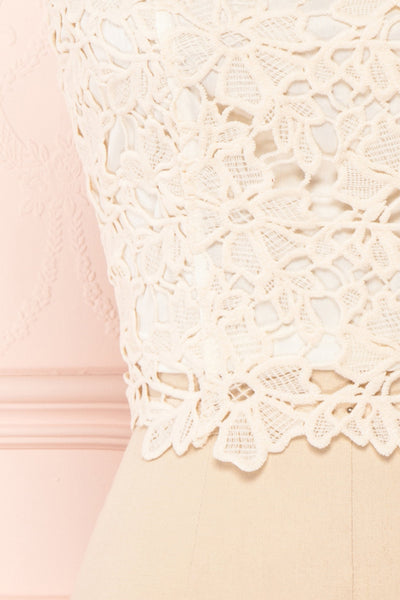 Anteai Cream Crocheted Lace Crop Camisole | Boutique 1861 7