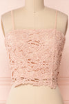 Anteai Peach Pink Crocheted Lace Crop Camisole | Boutique 1861 2