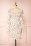 Anyka Pink Ruched Off-Shoulder Short Dress | Boutique 1861 back view