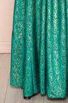 Anywa Émeraude Glitter Dress | Robe Longue skirt close up | Boutique 1861