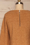 Apeldoorn Sweater Dress | Robe Taupe back close up | La Petite Garçonne