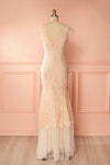 Aponi Pale Pink & Beige Lace Mermaid Bridal Gown | Boudoir 1861 5