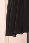 Arachne Black Short Chiffon A-Line Dress | Boutique 1861