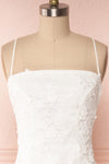 Aranna White Lace Bridal Dress | Robe Blanche front close up | Boudoir 1861