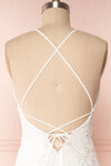 Aranna White Lace Bridal Dress | Robe Blanche back cross | Boudoir 1861