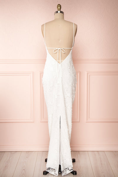 Aranna White Lace Bridal Dress | Robe Blanche back view lace | Boudoir 1861