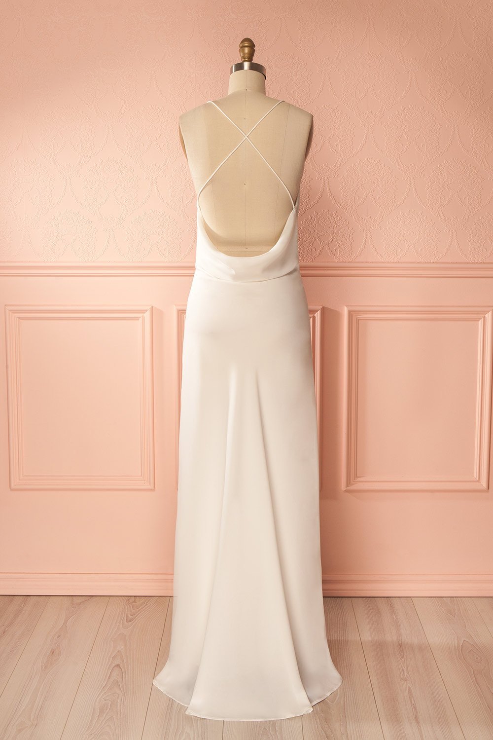 Arantza White Halter Slip Bridal Gown | Boudoir 1861