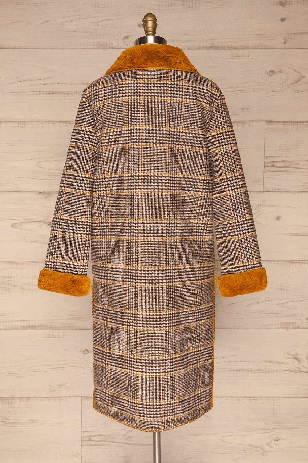 Arcanum Soft Plaid Topcoat | Manteau | La Petite Garçonne back view 