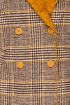 Arcanum Soft Plaid Topcoat | Manteau | La Petite Garçonne fabric detail