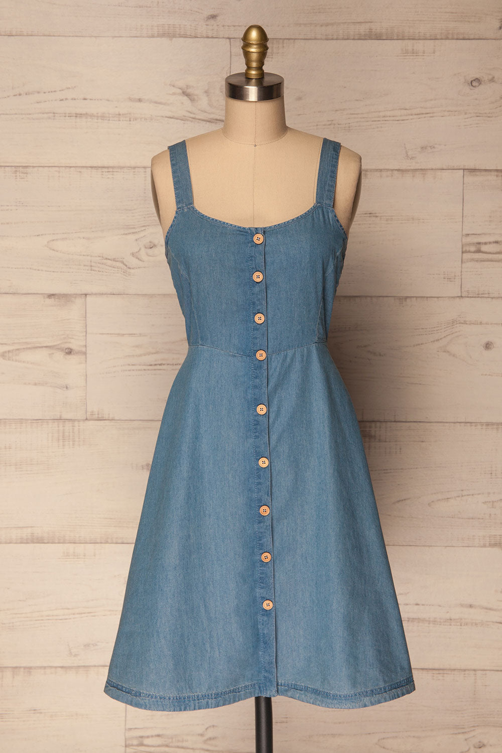 Ardpatrick Blue Denim Button-Up Summer Dress | La Petite Garçonne 1