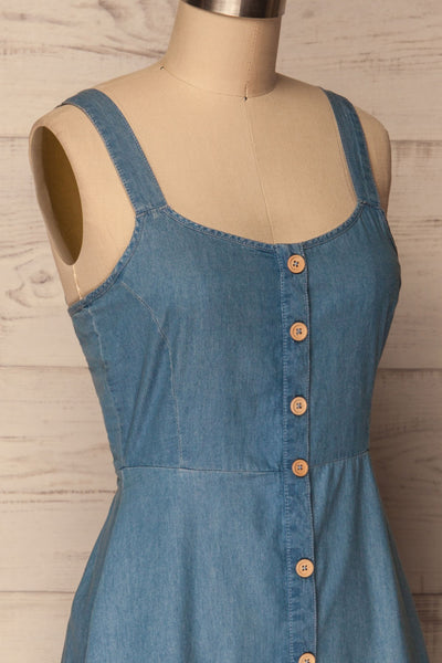 Ardpatrick Blue Denim Button-Up Summer Dress | La Petite Garçonne 4