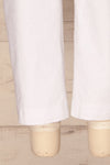 Arinsal White High Waist Cropped Pants | La petite garçonne bottom