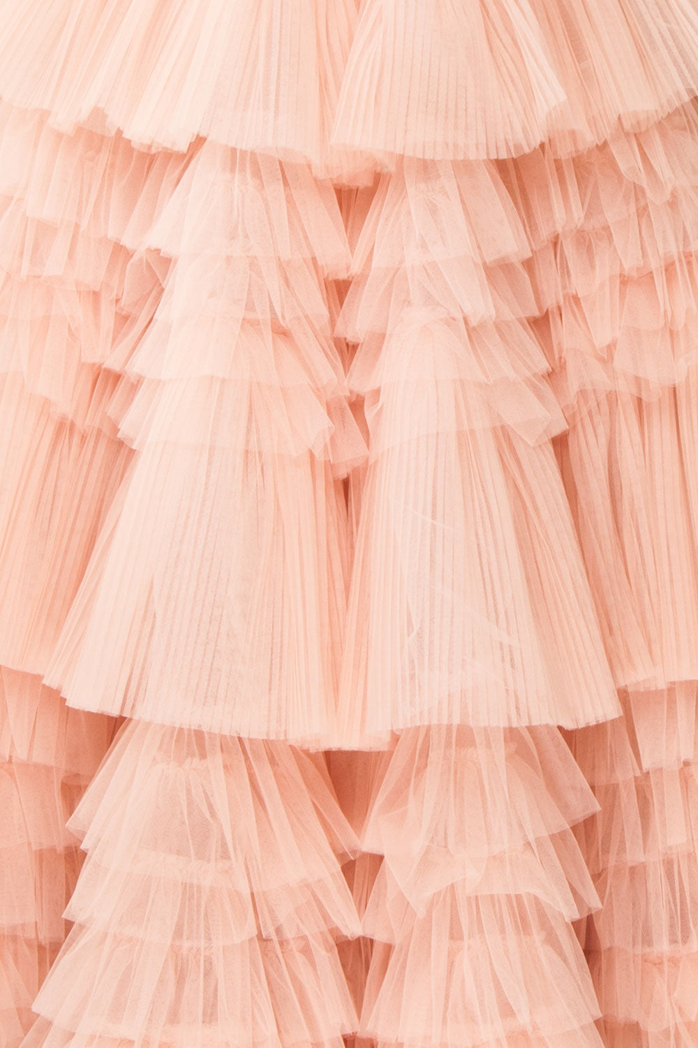 Aristee Blush Bustier Layered Tulle Maxi Dress | Boudoir 1861 fabric 