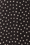 Arlette Black Patterned Short Sleeve Dress | Boutique 1861 fabric