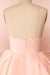 Armande Voluminous Light Pink Maxi Dress back close up | Boutique 1861