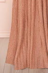 Arnemande Rosegold Pleated Gown w/ Glitters skirt | Boutique 1861