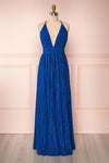 Arnemande Royal Blue Pleated Gown w/ Glitters | Boutique 1861