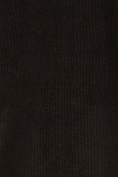Arnhem Anis Black Knit Cardigan w/ Pockets | La Petite Garçonne fabric detail