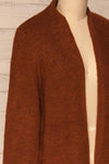 Arnhem Muscade Brown Knit Cardigan w/ Pockets | La Petite Garçonne side close-up