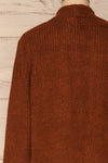 Arnhem Muscade Brown Knit Cardigan w/ Pockets | La Petite Garçonne back close-up