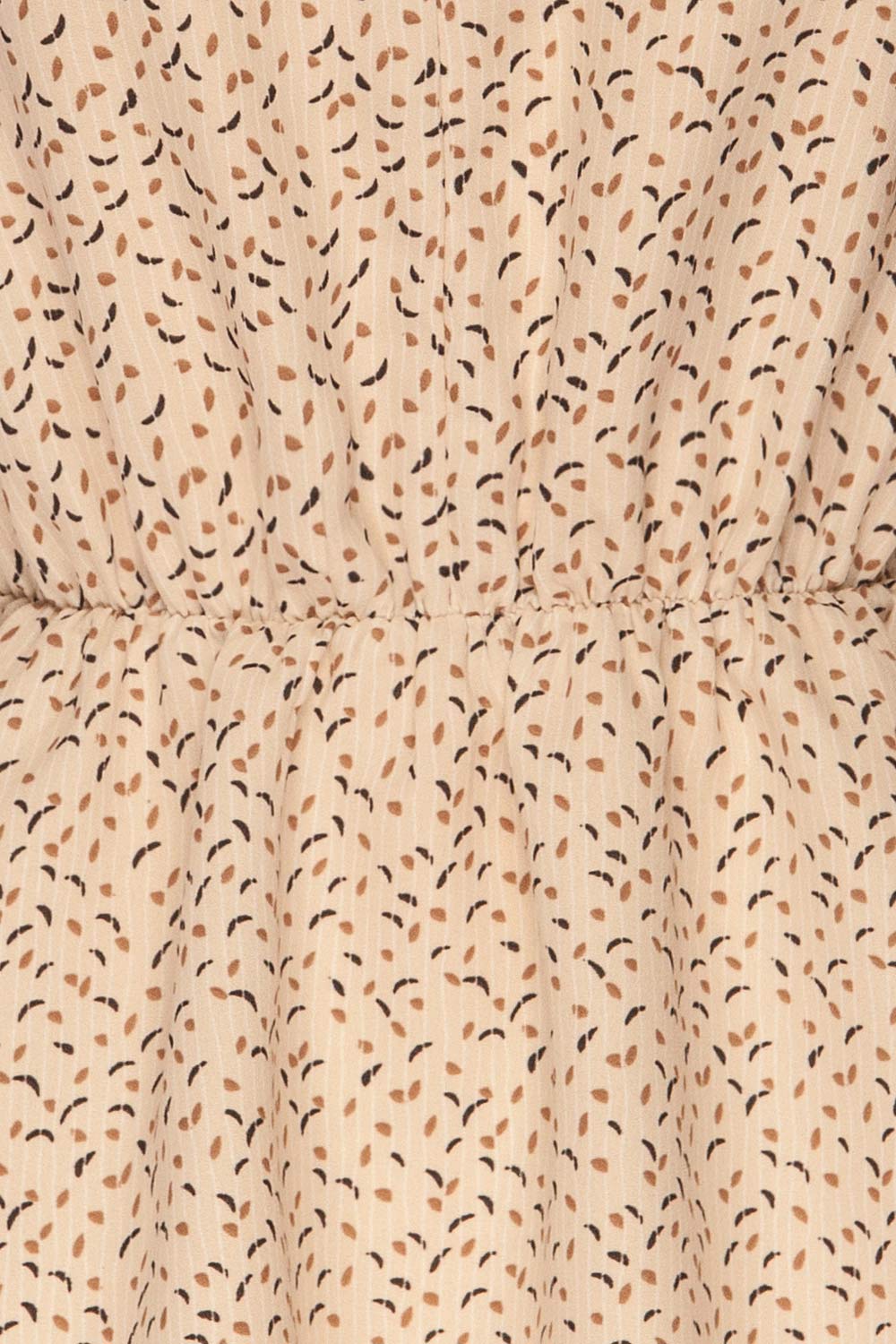 Arona Beige Pattern Long Sleeved Blouse | La petite garçonne fabric