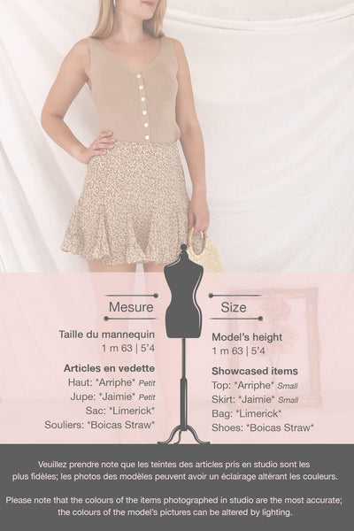 Jaimie Floral Short Skirt w/ Frills | Boutique 1861 template