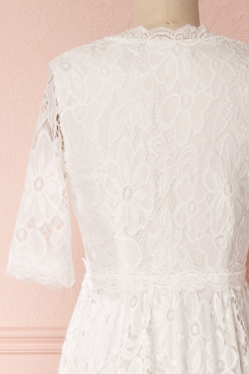 Arynn | White Lace Bridal Maxi Dress