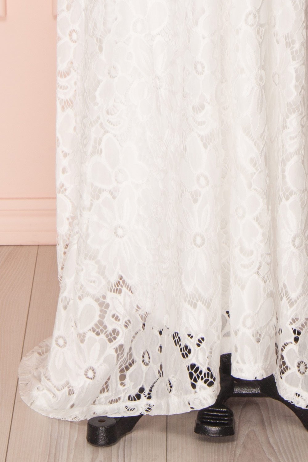 Arynn | White Lace Bridal Maxi Dress