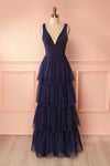 Ashlyn Navy Blue Lace & Tulle Gown | Boudoir 1861