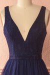 Ashlyn Navy Blue Lace & Tulle Gown | Boudoir 1861 3
