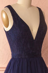 Ashlyn Navy Blue Lace & Tulle Gown | Boudoir 1861 5
