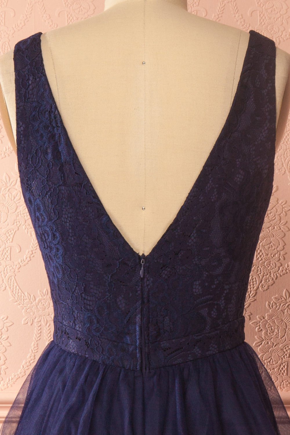Ashlyn Navy Blue Lace & Tulle Gown | Boudoir 1861 7