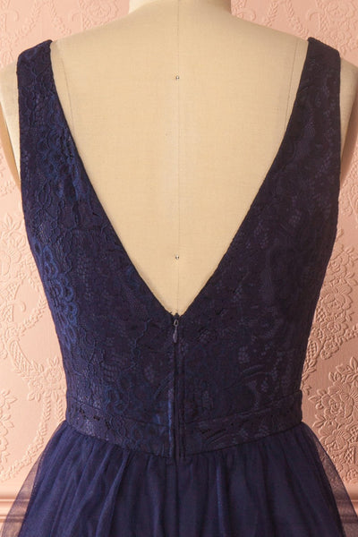 Ashlyn Navy Blue Lace & Tulle Gown | Boudoir 1861 7