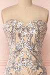 Asteria Mermaid Sequin Gown | Robe Sirène | Boutique 1861 front close-up