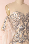 Asteria Mermaid Sequin Gown | Robe Sirène | Boutique 1861 side close-up