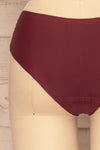 Astris Burgundy Seamless Underwear | La petite garçonne  back close-up