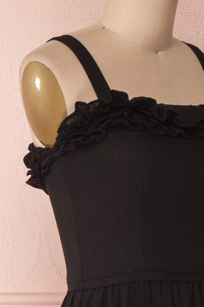Athena Black A-Line Midi Dress | Boutique 1861 4