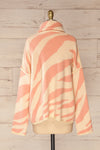 Athena Pink Zebra Print Sweater | La petite garçonne back view