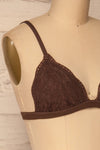 Ati Brown Lace Bralette | Boutique 1861 side close-up
