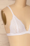 Ati White Lace Bralette | Boutique 1861 side close-up